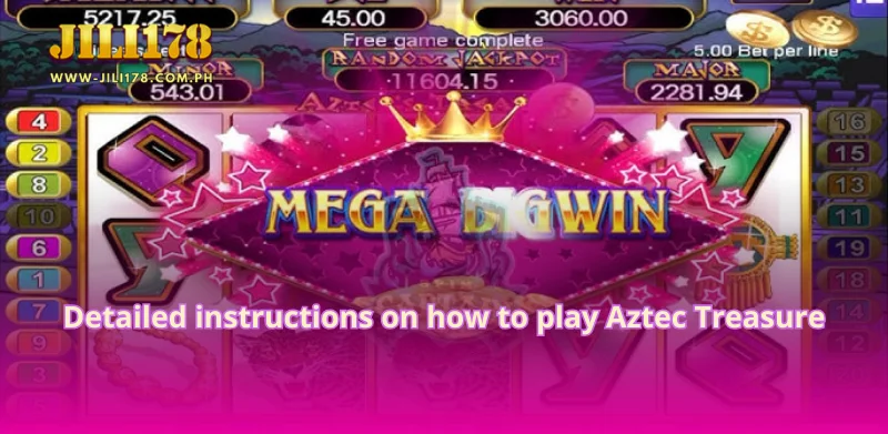 Detailed instructions on how to play Aztec Treasure